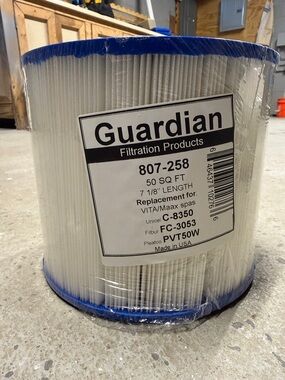 NWT Guardian Filtration Spa Filter
